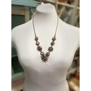 Kirks Folly Statement Necklace Coppertone Adjustable/Convertible BNIB